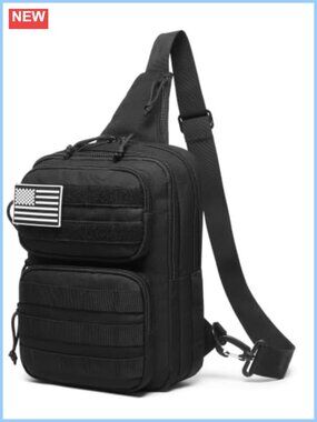RFID Blocking Tactical Crossbody Sling Bag 900D Oxford Nylon EDC